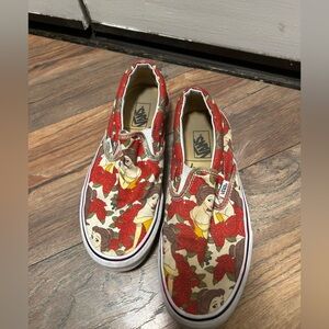 Vans Belle Beauty And The Beast Disney women’s Size 8